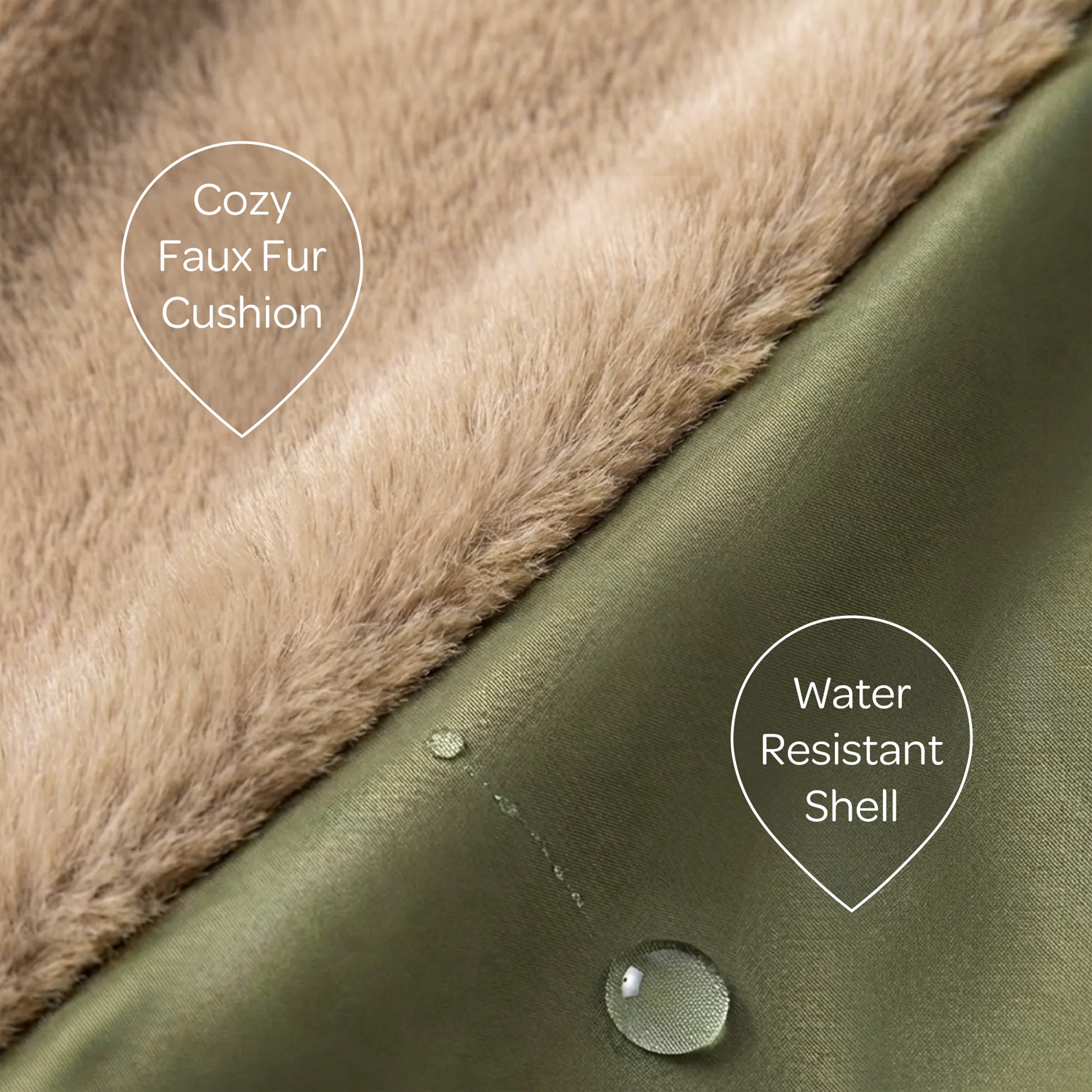 INSTACHEW Marco Dog Travel Pet Bed, Army