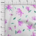 thumbnail image 1 of oneOone Silk Tabby Fabric Wildflower Watercolor Printed Craft Fabric BTY 42 Inch Wide, 1 of 4