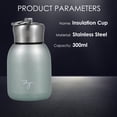 thumbnail image 1 of Amdohai Water Bottle Stainless Steel Matte 300ml Vacuum Insulated Small Water Bottle for Kid Lid with Hook, 1 of 8