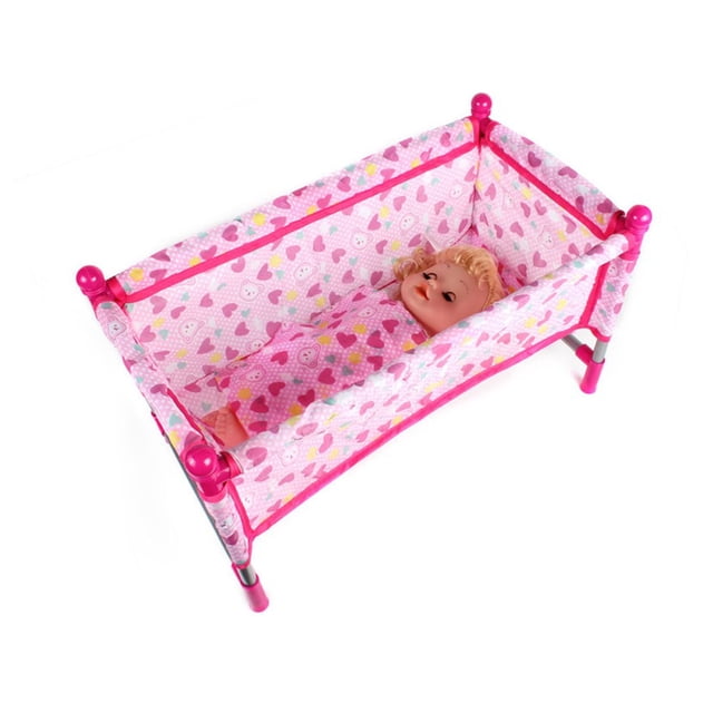 Doll Stroller Toy Baby Doll Accessories Baby Doll Nursery Stroller Dining Chair Rocking Chair Swing for Dolls Foldable & Lightweight Kids Baby Stroller Toy(Not include doll)