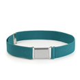 thumbnail image 1 of Kids Elastic Adjustable Strech Belt With Silver Square Buckle - Teal, 1 of 2