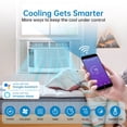 thumbnail image 3 of CazToi 6000 BTU 250 sq ft WiFi & Remote Window Air Conditioner Energy Saving, 3 of 7
