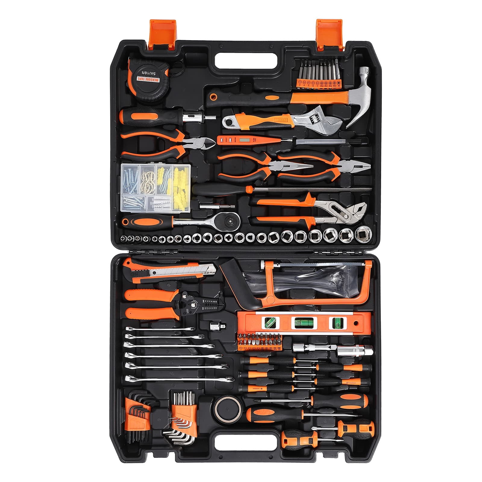 Eastvita 236-Piece Tool Set Auto Repair Tool Combo with Plastic Toolbox for Complete Household Needs