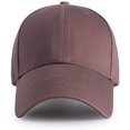thumbnail image 1 of ORUYROP Men Women Plain Cotton Structured Baseball Cap Adjustable Strapback 6 Panel Hat, 1 of 2