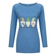 thumbnail image 3 of QIPOPIQ T-Shirts à Manches Longues à Col Rond pour Femmes T-Shirts de la Saint-Patrick Tunique T-Shirt Imprimé Shamrock T-Shirt Vert Chanceux T-Shirts de la Journée St Patricks T-Shirt Col Rond T-Shirts des Fêtes Offres, 3 of 5