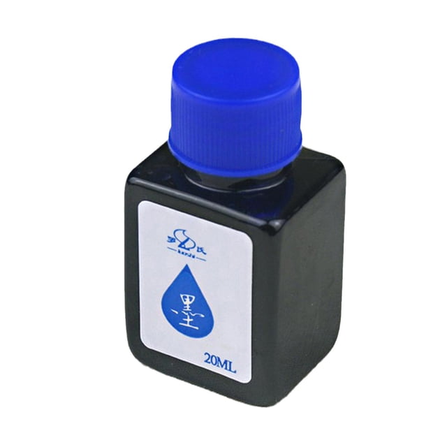 SharkTRUE Fountain Pen Ink 20ml Plastic Bottled Non-carbon Pocket Ink For Pen Brushes Smooth Writing O9J7