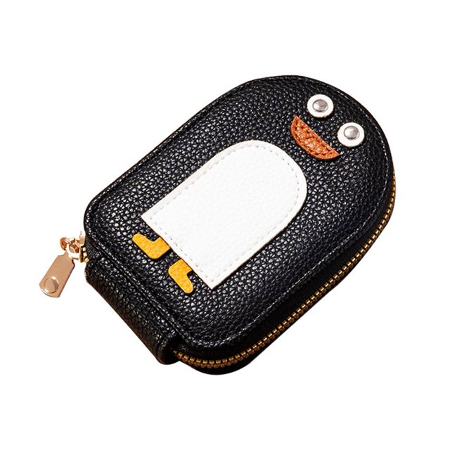 Cute Penguins PU Credit Card Coin Wallet Card Pack Xmas Gift N EW Good E3W7