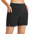 thumbnail image 2 of POINTERTECK Short de Bain pour Femmes Taille Haute Bas de Maillot avec Poche Cordon de Serrage Tankini Short Garçon, 2 of 6