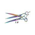 thumbnail image 1 of MPPMGT Professional Quality Dog Grooming Rainbow Series Curved Steel Shears Pick Size (7.5), 1 of 1