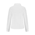 thumbnail image 4 of Besolor Button Down Shirts for Women Solid Color Long Sleeve Colared Tops Loose Office Blouses for Casual Work, 4 of 5