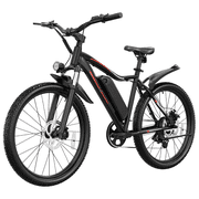 C INVERTER 26" Electric Bike for Adults, Peak 750W Motor 36V 374Wh Removable Battery, Max 88KM Range Top Speed 32 km/h Electric Bicycle Mountain Bike Shimano 7-Speed Commuter E-Bike, Black