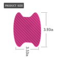thumbnail image 2 of 4PCS Car Door Handle Sticker, Carbon Fiber Anti-Scratches Car Door Cup Protector, Non-Marking Auto Door Handle Protective Film, Universal for Most Car Handles,Pink，68mm-85mm, 2 of 7