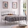 thumbnail image 2 of Hodedah Complete Metal Twin-Size Bed with Headboard-Footboard in Silver Finish, 2 of 4