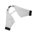 thumbnail image 3 of Dog Recovery Front Legs Sleeve, Cotton Pad Breathable Polyester Spring Webbing Dog Elbow Brace  For Arthritis Gray Black L, 3 of 8