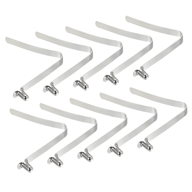 Unique Bargains 11x6mm Kayak Paddle Snaps, Hollow Button Single Pin Lock Tube Spring Clips for Tent Pole, 10 Pack