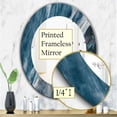 thumbnail image 4 of Designart 'Splash Blue Indigo' Miroir Moderne - Miroir Mural Ovale ou Rond - 24x36, 4 of 4