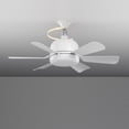 thumbnail image 2 of yeacher Silent Ceiling Fan Light with Detachable Blades, 6-Blade Design, 3000K-6500K Adjustable Color Temperature, Remote Control Included (Battery Not Included), Purple Finish, 2 of 6