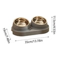 thumbnail image 2 of Station d'Alimentation Surélevée pour Chat et Chien avec Bols Amovibles en Acier Inoxydable, Conception Relevée à 15°, pour Usage Intérieur et Extérieur, Base Durable et Doublures en Métal, Solution d'Alimentation Respectueuse de la Santé des Animaux, 2 of 4
