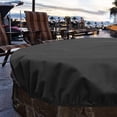 thumbnail image 4 of OUNONA Weather Resistant Fire Pit Cover for Garden Use with Elastic Hem Cord in Black, 4 of 8