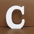 thumbnail image 1 of Agiferg Wood Wooden Letters White Alphabet Wedding Birthday Party Home Decorations C, 1 of 3