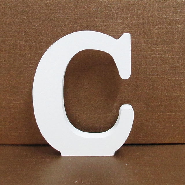 Agiferg Wood Wooden Letters White Alphabet Wedding Birthday Party Home Decorations C