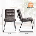 thumbnail image 4 of Homy Casa 4 Pack Soft Upholstered Dining Chairs with Faux Suede Seat and Easy Maintenance Design, 4 of 7