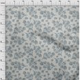 thumbnail image 4 of oneOone Polyester Spandex Light Gray Fabric Floral Sewing Craft Projects Fabric Prints By Yard 56 Inch Wide, 4 of 4