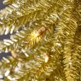 thumbnail image 3 of Home Heritage 9' 250 LED Pre-Lit Artificial Christmas Tinsel Tree, Gold, 3 of 8
