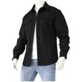 thumbnail image 2 of LOVZFMLL Vestes pour Hommes Homme Hiver Manches Longues Poches à Boutons Col Rabattu Veste Manteau, 2 of 6
