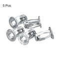 thumbnail image 3 of Unique Bargains M5 Jack Nuts, 5 Pack Threaded Insert Nut 304 Stainless Steel Rivet Nuts, 18.4mm Length, 3 of 5
