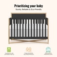 thumbnail image 3 of Dream On Me Owen 5-in-1 Convertible Crib, Matte Black, 3 of 9