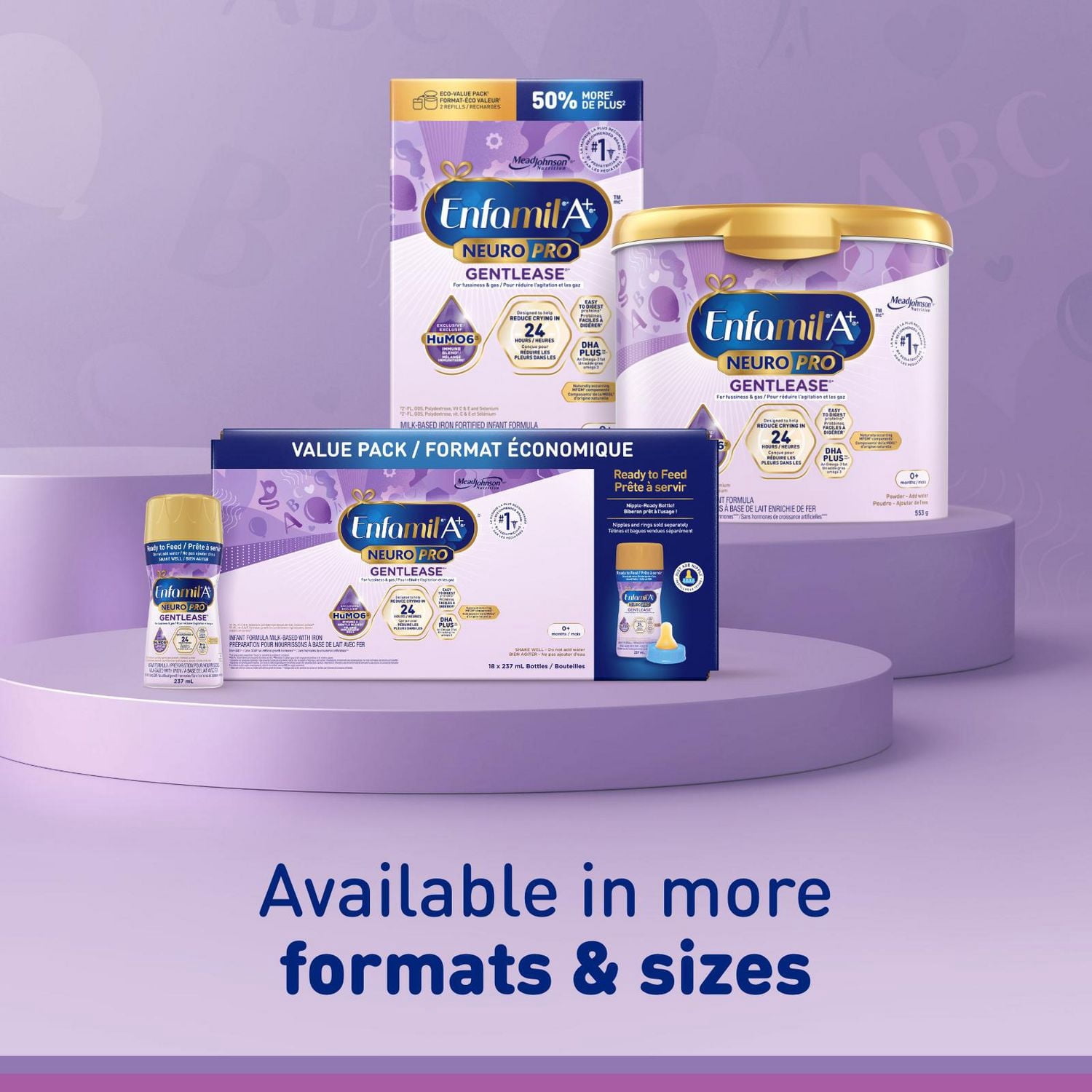 NeuroPro™ Gentlease, Baby Formula, Infant Formula, 0-12 months, Powder Refill 862g