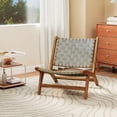 thumbnail image 4 of Coatway 4 PCS Patio Teak Wood Chair with Nylon Webbing Seat & Back for Backyard, Porch, 4 of 8