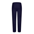 thumbnail image 4 of RXIRUCGD Pantalon Décontracté pour Homme à Cordon, Taille Élastique, Couleur Unie, Longueur Sweat, 2 Pcs, Bleu Marine, Taille : 3TG, 4 of 5