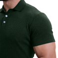 thumbnail image 4 of FNFYFH Clearance Chemises de Golf pour Hommes Col Manches Courtes T-Shirts Été Col Rabattu Blouses Vert Armée,TTG, 4 of 8