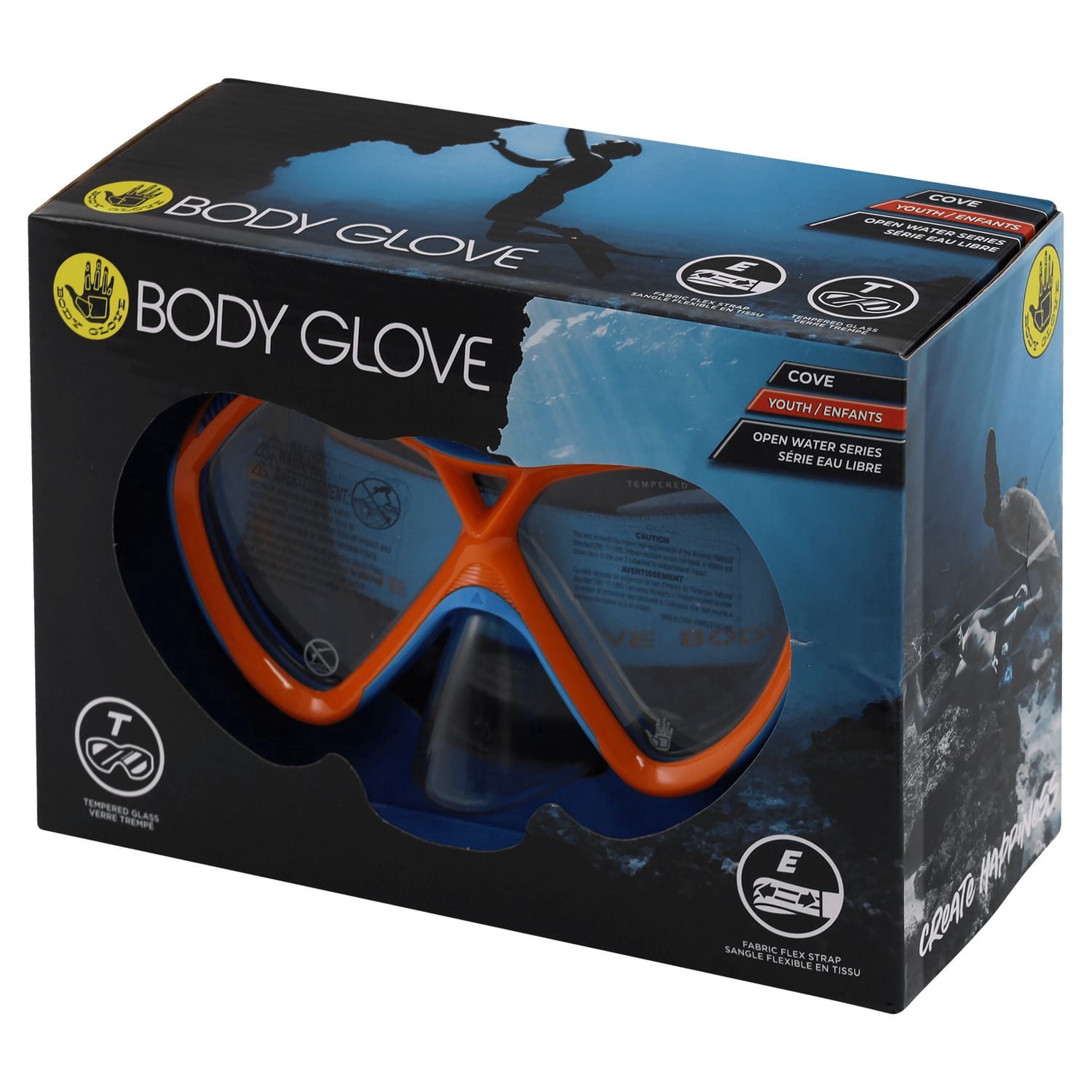 Masque de plongée Body Glove Junior Cove pour enfants