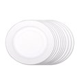 thumbnail image 3 of 10 Pcs Assiettes Rondes en Papier Support de Garde-Manger Ménager Manger Camping Anniversaire Ensemble de Vaisselle Empilable Randonnée Sac à Dos Vaisselle Accessoires pour Campeurs 8 Pouces, 3 of 7