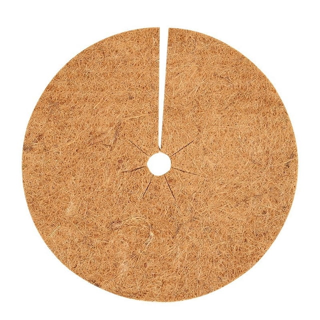 Coconut Mulch Disc for Plant Pot, Weed Protection Mat, Moisture Retaining Bucket Cover for Indoor Outdoor Garden