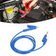 thumbnail image 4 of Banana Plug Test Leads, Electrical Portable Test Flexible Brass Cable Injection Molding Silicone Sheath  For Car Battery Blue, 4 of 8