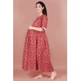 thumbnail image 2 of DWEEP SARA Red Block Printed Maternity Cotton Dress, XL/42, 2 of 7