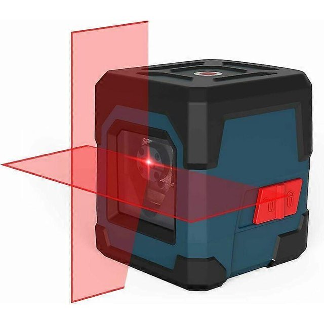 Laser level, self-leveling, shockproof cross laser, rotating horizontal and vertical red laser line_Perfect Gift