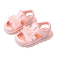 thumbnail image 2 of MIASHUI Girls Sandals Toddler Flower Beach Shoes Outdoor Casual,Pink,18-24 Months, 2 of 9