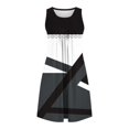 thumbnail image 5 of Ovzne Robes d'Été pour Femmes Robe d'Été Femmes Imprimé avec Poches Chemises de Nuit Sans Manches Vêtements de Nuit Chemise de Nuit à Plis devant Col Rond Robe de Nuit Grande Taille Robe Imprimée Liquidation, 5 of 5