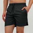 thumbnail image 3 of Men's Outdoor Shorts - Loose Fit Zippered Pockets, Polyester, Spring/Summer Sports, Sizes XS-XL (Waist 68-84cm), 3 of 5