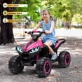 thumbnail image 2 of VOLTZ TOYS 12V ATV Off-Road Ride-On Car for Kids, Electric 4-Wheeler Motorized Quad Toy Vehicle with High/Low Speed Switch, LED Headlights & MP3 Player, Pink, 2 of 6
