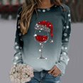 thumbnail image 2 of Chandail Ample à Manches Longues pour Femmes avec Imprimé « Merry Noël », Col Rond, Chandail en Molleton, Grande Veste pour Femmes, Coupe Ajustée, Chandail à Enfiler, Hauts, Chandails en Molleton, Chandails Décontractés à Manches Longues, Chandails d'Entraînement, Blouse Ample, 2 of 8