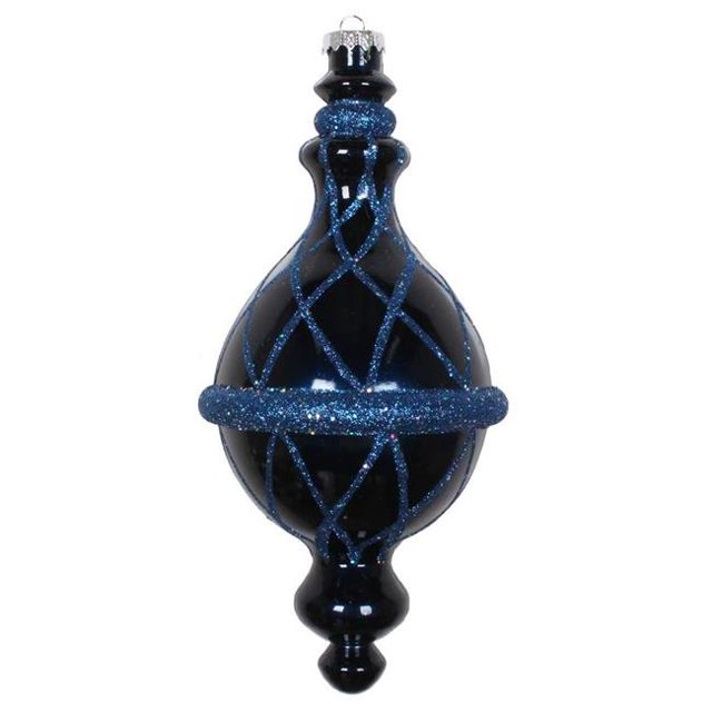 Vickerman MT198831D 10 Po. Ornement Candy Glitter Net Drop Bleu Minuit