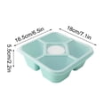 thumbnail image 4 of yulier Lunchable Snack Containers for Kids Adults, 5 Compartments Bento Box Snack Box with Leakproof Small Container, Reusable Wheat Straw Meal Prep Containers Lunch Containers, 4 of 5