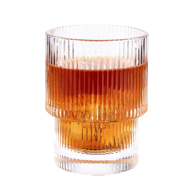 Wangsaura Transparent Glass Cup,Coffee Mug,Water Cup for Home Office Bar