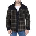thumbnail image 2 of Men's Winter Jacket Jacket Plaid Plus Velvet Plus Size Winter Windproof And Warm Hooded Pure Cotton, 2 of 9